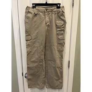 5.11 Tactical Women's Cotton Canvas Pant Khaki Cargo Size 10 Reg 64358-055
